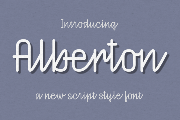 Alberton: A Script Font for Elegant Design