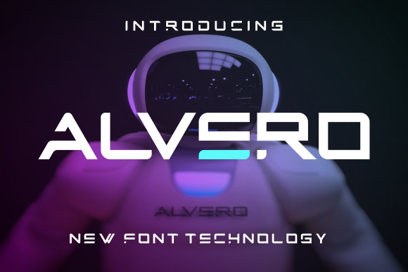 Alvero: A Futuristic Display Font