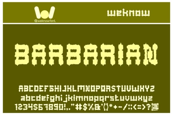 Barbarian: A Bold Font for Creative Campaigns