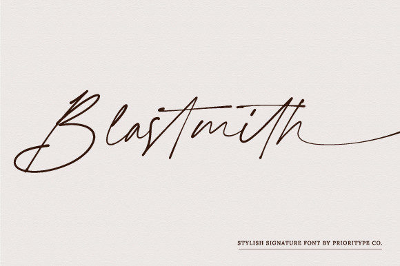 Blastmith: A Stylish Script Font for Creative Brands