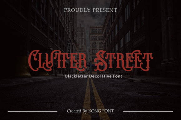 Clutter Street Font for Editorial Design