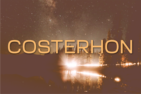 Costerhon: A Modern Font for Business Branding