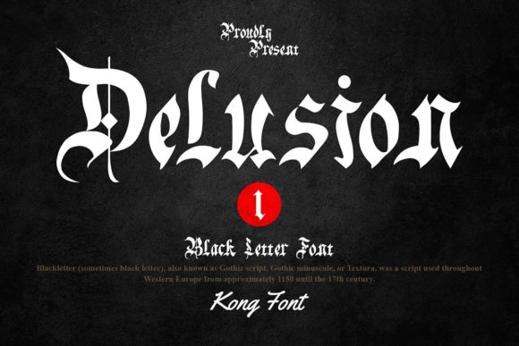 Delusion Font: Playful Type for Creative Projects