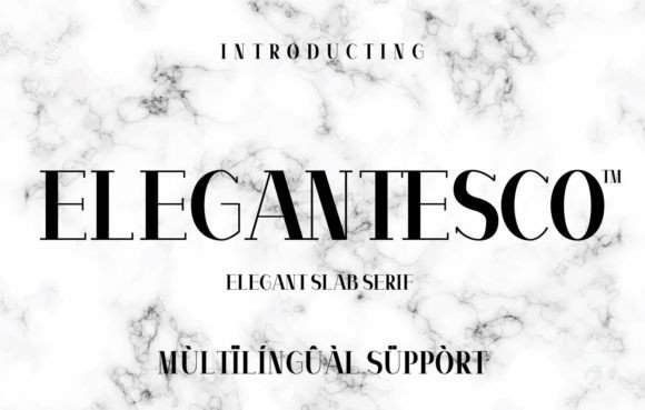 Elegantesco Font: Modern Slab Serif for Web Design