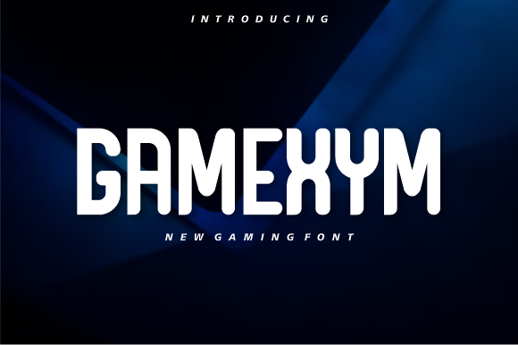 Game Font with Geometric Flair