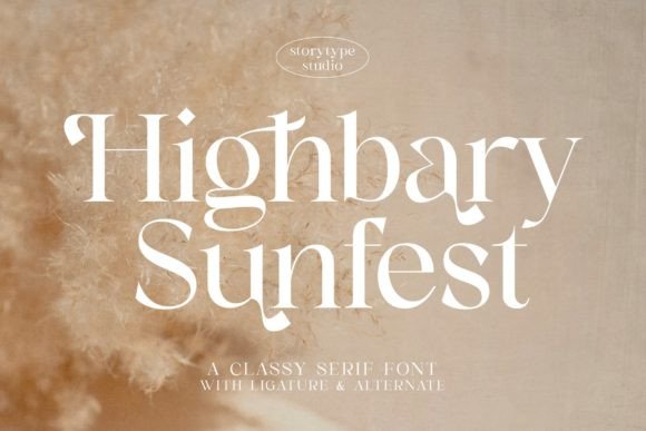 Highbary Sunfest: A Font for Elegant Design