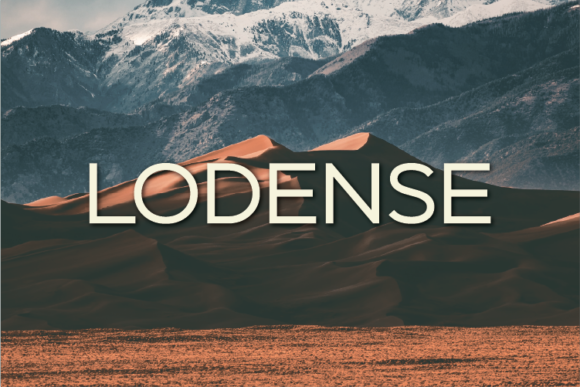 Lodense: A Modern Sans Serif