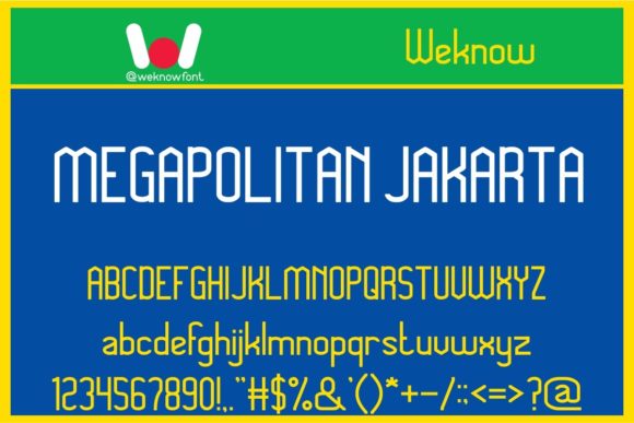 Megapolitan Jakarta: A Font for Business Clarity