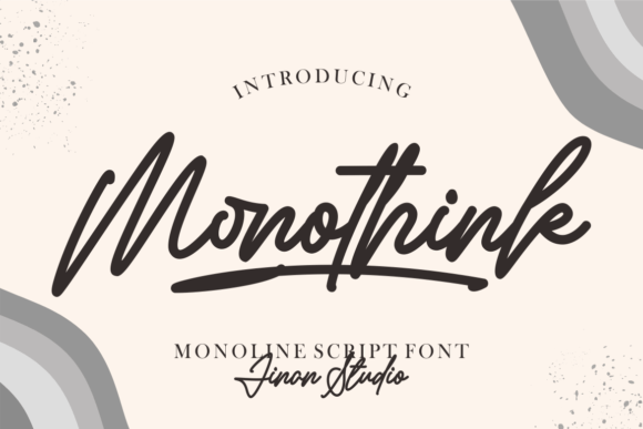 Monothink: A Stylish Script Font