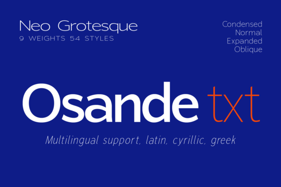 Osande Txt: A Modern Font for Web Design