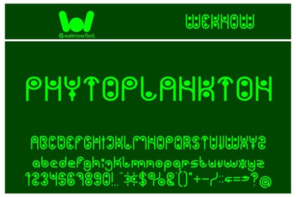 Phytoplankton: A Modern Display Font