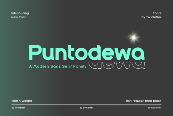 Puntodewa: A Modern Sans Serif for Web Design