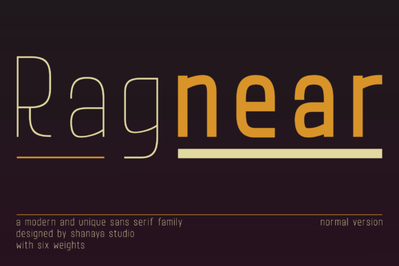 Ragnear Normal Version: A Modern Sans Serif for Branding