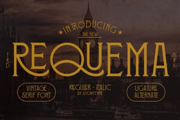 Requema: A Font for Elegant Branding