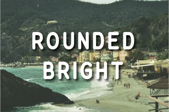 Rounded Bright Font for Creative Projects