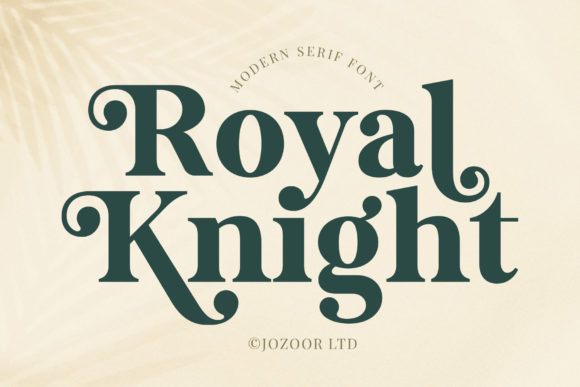 Royal Knight: A Bold Serif for Real-World Design