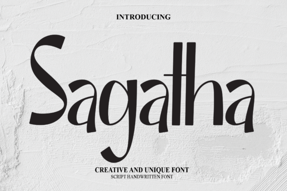 Sagatha: A Modern Handwritten Font