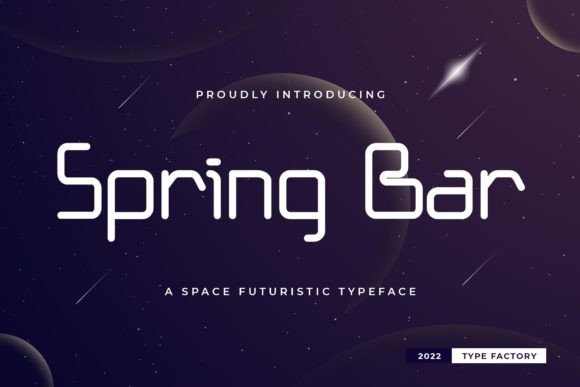 Spring Bar: A Futuristic Font for Business