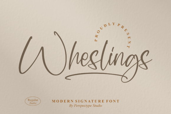 Wheslings – A Modern Signature Font