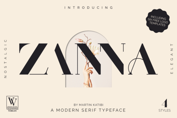 Zanna: A Modern Serif Typeface